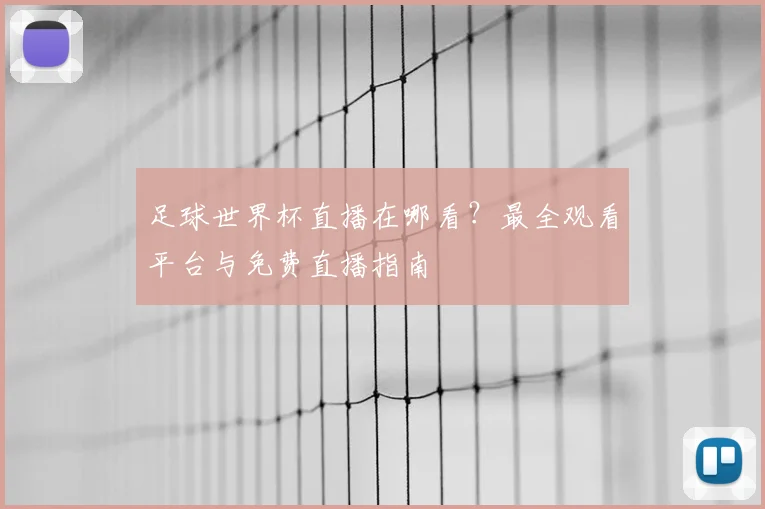足球世界杯直播在哪看?最全观看平台与免费直播指南