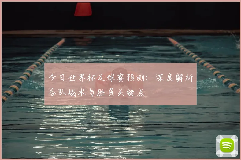今日世界杯足球赛预测：深度解析各队战术与胜负关键点